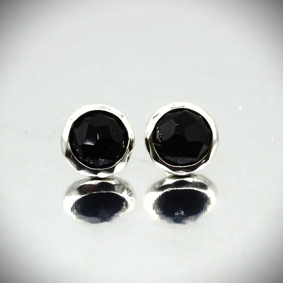 IPPOLITA Wonderland Lollipop Sterling Silver & Faceted Black Onyx Stud Earrings - Picture 1 of 7
